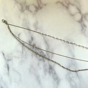 Women’s Layered Silver Necklace